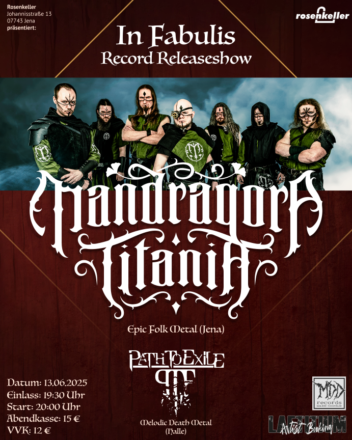 Mandragora Titania - In Fabulis - Record Releaseshow - 13.06.2025 - Rosenkeller Jena